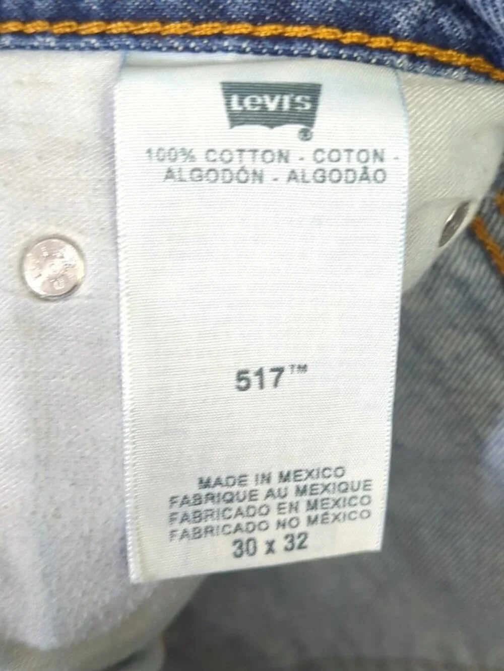 Levi's Jeans Men's 30x32 Blue 517 Boot Cut Denim